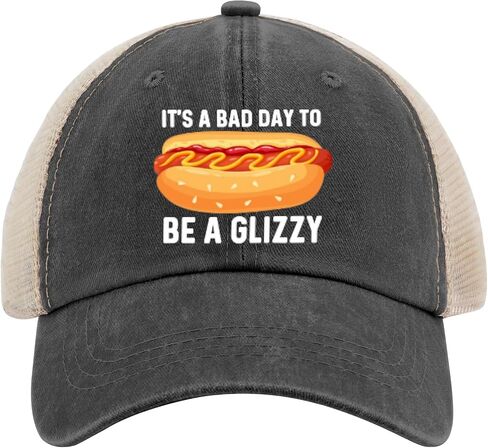 إنه يوم سيء أن تكون قبعة الشمس Glizzy قبعة بيسبول مخصصة AllBlack المرأة قبعة هدايا للرجال قبعات الشمس in Saudi Arabia