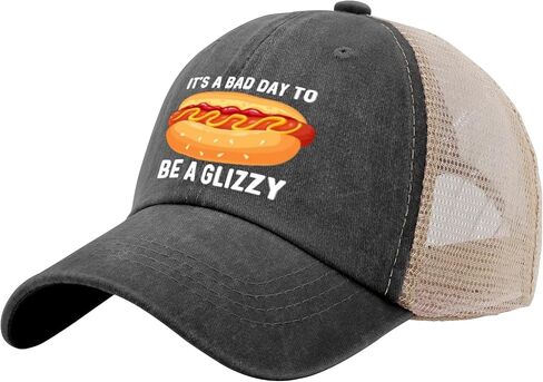 إنه يوم سيء أن تكون قبعة الشمس Glizzy قبعة بيسبول مخصصة AllBlack المرأة قبعة هدايا للرجال قبعات الشمس in Saudi Arabia