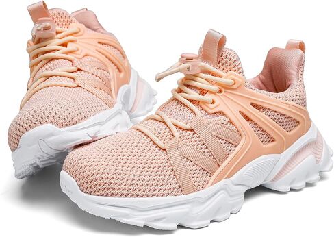 Boys Girls Shoes Kids Sneakers Lightweight Breathable Tennis Athletic Running Shoes for Toddler/Little Kid/Big Kid in Saudi Arabia