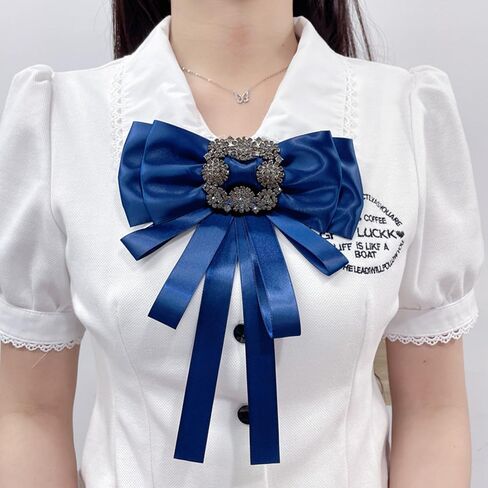 خمر كريستال كبير Bowknot الشريط قميص قبل تعادل القوس الرقبة التعادل دبابيس التلبيب دبابيس للنساء الفتيات أنيقة مستطيل حجر الراين دعوى طوق التعادل دبوس الصدر الصدار الملحقات الملابس والمجوهرات حفل زفاف مأدبة هدايا عيد ميلاد in Kuwait