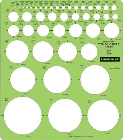 Staedtler Combo Circle Template 977 110 in Saudi Arabia