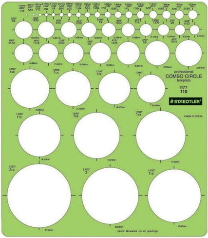 Staedtler Combo Circle Template 977 110 in Saudi Arabia
