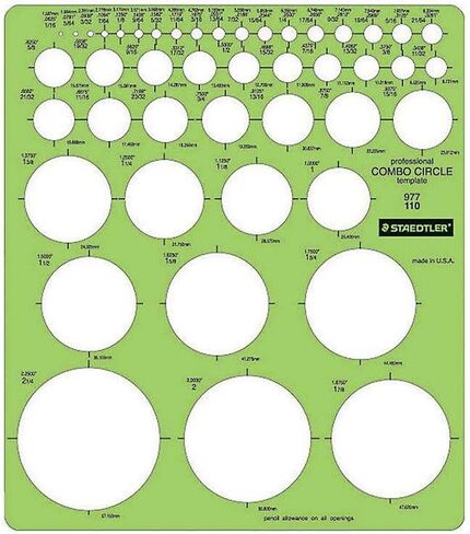 Staedtler Combo Circle Template 977 110 in Saudi Arabia