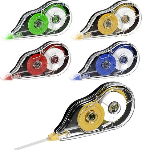 BESARME 4 Pcs White Out Correction Tape Colorful Correction Tape 39.4Ft Each Whiteout Roller Correction Tape Pen for Students Office Supplies in Saudi Arabia