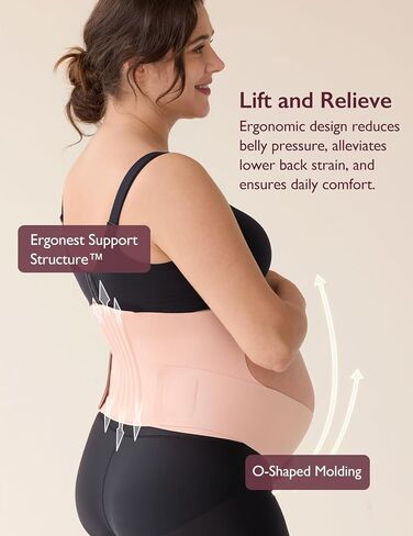 حزام بطن الحمل من Momcozy، حزام بطن الأمومة CozySupport Ergonest، حزام حمل غير مرئي للظهر والبطن والخصر in Saudi Arabia