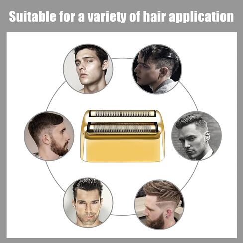 ماكينة حلاقة بديلة للرقائق والقواطع المتوافقة مع BaBylissPRO Barberology Double FXFS2 (قطعتان باللون الأسود) in Kuwait
