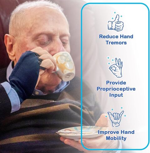 Handithings®: Hand Weight - Proudly Hand Made in the USA! (WORKS FOR RIGHT OR LEFT HAND) Beneficial for Tremor Control, Fine Motor Skill Activities, Improved Hand/Wrist Mobility, Writing Stability & Strengthening. (PLEASE SEE SIZING CHART AND MEASURE HAND in Saudi Arabia