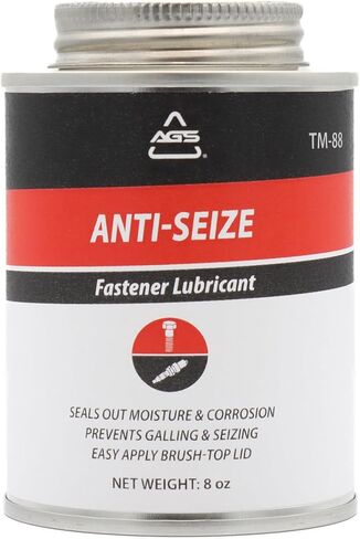 AGS Automotive Solutions Brush Top Can Thread-Magic Anti-Seize Lubricant for Bolts and Screws, 4 oz, High Temperature, Automotive, Home, Shop Lubricant in Saudi Arabia