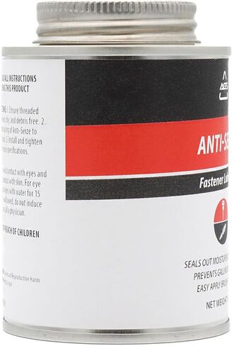 AGS Automotive Solutions Brush Top Can Thread-Magic Anti-Seize Lubricant for Bolts and Screws, 4 oz, High Temperature, Automotive, Home, Shop Lubricant in Saudi Arabia