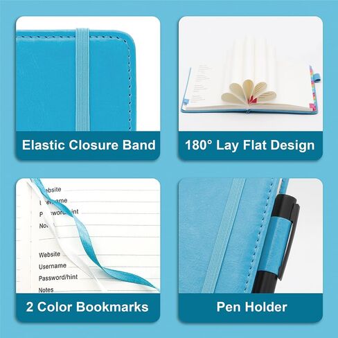 Password Keeper Book with Colorful Alphabetical Tabs, 5.8"x8.4" Password Books for Seniors, Password Notebook Organizer for Internet Website Address Login (Rose Gold) in Saudi Arabia