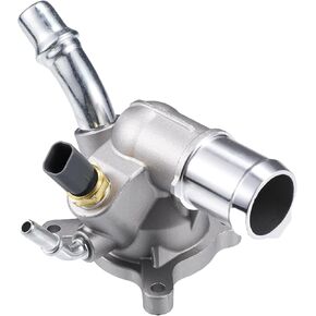 uxcell Engine Coolant Thermostat Housing Water Inlet Assembly for Chrysler 200 for Dodge Dart for Jeep Cherokee 2.4L No.5047772AB/5047263AB Integrated Thermostat Housing Assembly W/Sensor