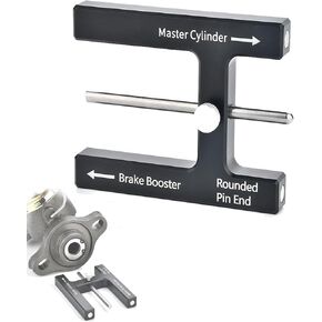 Shkalacar Brake Booster Push Rod Adjustment Tool, Brake Booster Push Rod for Braking Distance of Brake Pedal, Master Cylinder Push Rod Length Gauge Suit for Most Brake Boosters with Adjustable Pins