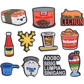 Lot of Fast Food Shoes Charms Men Women Shoe Decoration Accessories For Kids Boy Girls Adult Party Favor 50pcs