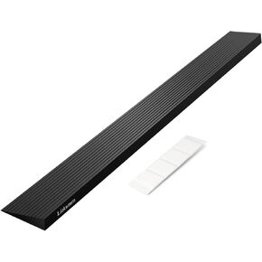 LIEKUMM 1" Rise Rubber Threshold Ramp, 1500 LBS Capacity Threshold Ramps for Doorways, 35.4" Wide Wheelchair Ramps for Doorway Indoor or Outdoor, Bathroom, Garage and Supermarket Entrance, Cuttable