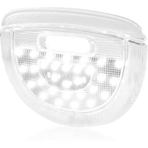Gempro Interior Map Dome Light Cover Lens&White Led Overhead Console Reading Lamp Compatible with Ford F150 E150 E250 E350 E450 Expedition Explorer Taurus, 6000K White
