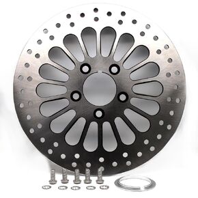 MZS Motorcycle Brake Disc Rotor, 11.5" Rear Rotor Accessories Compatible with Touring Models 84-07 | Sportster 84-13 | Softail 84-20 | Dyna 91-17| Super Glide 84-91 | Road King 00-07