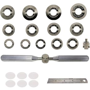 Watch Repair Tool,5537 Watch Case Opener,Watch Back Remover Tool with 13 Dies for Big & Small Full Sizes for Watch Making and Repair