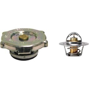 Stant 10234 Radiator Cap - 18 PSI + 45359 SuperStat Thermostat - 195 Degrees Fahrenheit