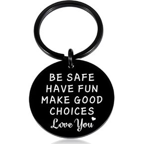 Back to School Supplies for Son Daughter, Middle High School Back to School Gifts for Teen boys Girls Be Safe Have Fun 16th 18th Birthday Gift New Drive Keyring Christmas Stocking Stuffer