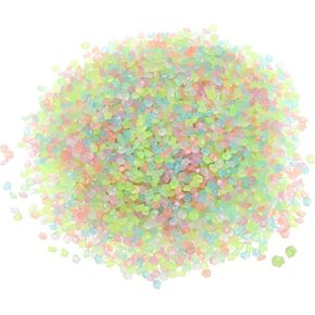MECCANIXITY 10000pcs Glow Rocks 3-5mm Glow Pebbles Decoration in The Dark Luminous Stones Decor DIY Decorative Multicolored for Garden, Potted Plant, Fish Tank