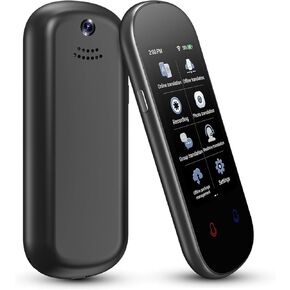 Vormor Language Translator Device 137+ Languages Instant Two-Way Translator No WiFi Needed, Portable Voice Translation Device Support Online/Offline/Photo Translation with 3"HD Touchscreen for Travel