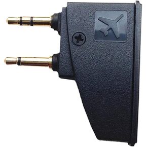 Asobilor Bluetooth 5.3 Adapter for All Headphones, 2 in 1 Airplane Bluetooth Adapter with 3.5mm Aux Jack Compatible with Airplane/Home TV/Gym/Boats/car, Foldable Single/Double Gold Plug