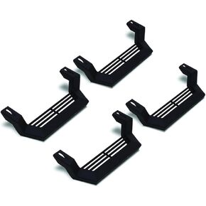 RAMPAGE PRODUCTS Rock Rail Short Steps for All Jeeps | 4-Piece Set, Rock Rails Sold Separately, Steel, Black | 26410034 | 1999-2024 Universal Fit