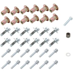 68193128AB Sidestep Hardware Kit Fit for Ram 3500 2500 1500 2013-2019, for Ram 4500 5500 2014-2019 Tubular Side Step Hardware Mounting Kit