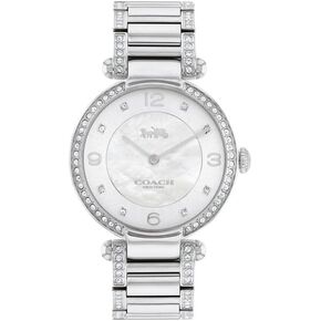 Coach Cary Women's Watch: Mother-of-Pearl Dial |Shimmering Crystals | Effortless Sophistication for Any Occasion (Model 14503830)