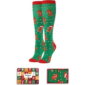 HAPPYPOP Funny Knee High Socks for Women Men Long Bee Socks, Bee Gifts for Women Men Bumble Bee Gifts, Yellow Socks Cute Socks Insect Socks