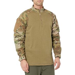 TRU-SPEC Men's T.R.U. 1/4 Zip Winter Combat Shirt, Black, Large