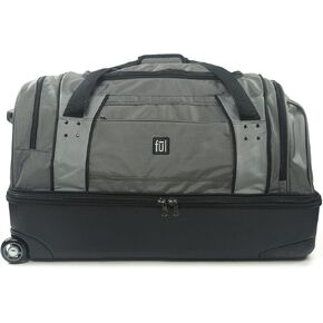 FUL Workhorse 30 Inch Rolling Duffel Bag, Travel Luggage with Wheels, Black