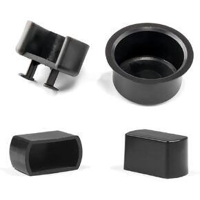 4 PCS Car ABS Plastic Insert Quick Response Tailgate Hinge Pivot Bushing Kit, Three Specifications Retrofit Replacement Repair Parts, Compatible with Dodge Ram Ford F Series (Black)