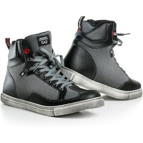 SHIMA SX-2 Motorcycle Shoes for men - Leather, Breathable, Reinforced Street Riding Shoes with Ankle Support
