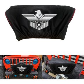 Winch Cover, Heavy Duty Waterproof Dust-Proof Winch Protection Cover, Ideal for Electric Winches 8500-17500 lbs for JK accessories etc, Compatible with electric winch,Indoor/Outdoor Winch Accessories.