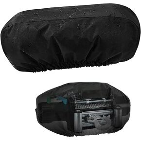 Winch Cover Waterproof Heavy Duty Winch Protection Dust Covers for Indoor Outdoor Electric Winches 8500-17500 lbs, 21.5x7.5x9.5in Black (1)