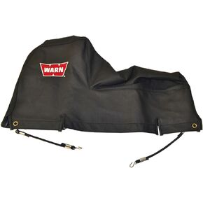 WARN 13916 Soft Winch Cover with Bungee Cord Fasteners for 9.5xp, XD9000, M6000, and M8000 Winches , Black