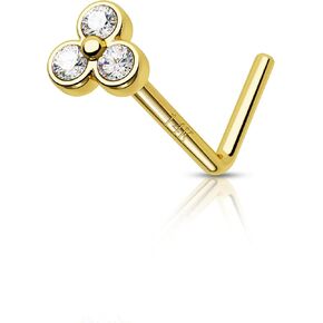 مجوهرات Mooncrush 14k الذهب الحقيقي الأنف خواتم مسمار نجمة 20G الذهب مسمار الأنف 7MM 14K الذهب المسمار الأنف الدائري لذيذ 14K الذهب ثقب الأنف مجوهرات هيبوالرجينيك