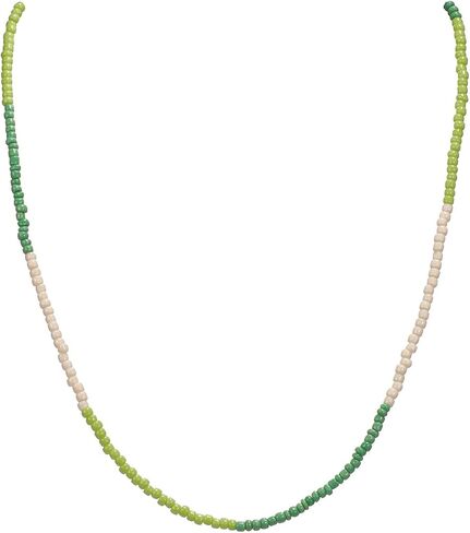 Bohemian Hawaiian Colorful Beaded 14K Gold Plated Cubic Zirconia diamond tennis necklace for Teen Girls Women in Saudi Arabia