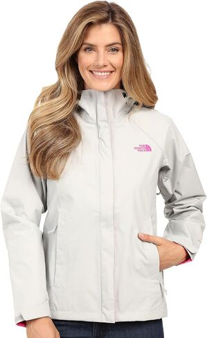 سترة The North Face Venture - سترة نسائية ذات ارتفاع عالٍ باللون الرمادي المنقط مقاس X-Small in Saudi Arabia