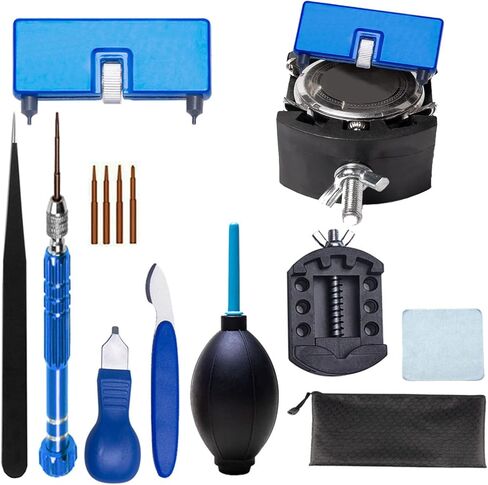 13pcs Watch Back Remover Tool Professional Watch Battery Replacement Tool Kit, Suitable for Watch Back Removal with Watch Back Remover Tools Including Watch Opener in Kuwait