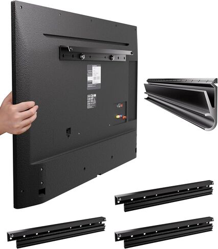 Fulifix No Stud TV Mount for All Brand 22-55Inch TVs, Universal Studless TV Drywall Mount Bracket for Flat Screen TVs, Low Profile, Loading Capacity 100lbs, Vesa 200x100 to 400 x 400mm in Kuwait