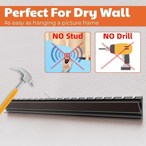 Fulifix No Stud TV Mount for All Brand 22-55Inch TVs, Universal Studless TV Drywall Mount Bracket for Flat Screen TVs, Low Profile, Loading Capacity 100lbs, Vesa 200x100 to 400 x 400mm in Kuwait