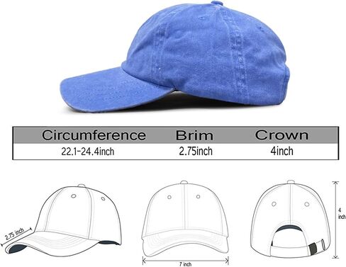 Embroidered Ukraine Hat Retro Vintage Washed Cotton Denim Baseball Caps in Kuwait