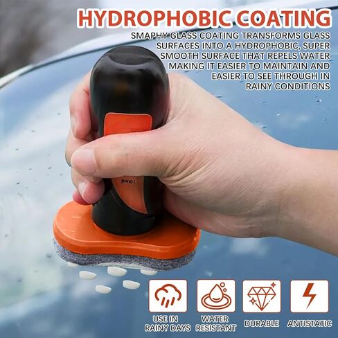 Louisx Glass Cleaning Board, Glass Coating for Windshield, Windshield Hydrophobic, Coating for Windshield, Glass Coating, Improves Clarity and Visibility in Kuwait