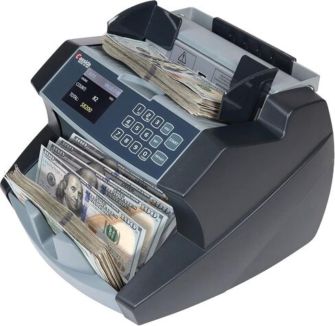 Cassida 6600 UV – USA Business Grade Money Counter with UV/IR Counterfeit Detection – Top Loading Bill Counting Machine w/ ValuCount™, Add and Batch Modes – Fast Counting Speed 1,400 Notes/Min in Saudi Arabia