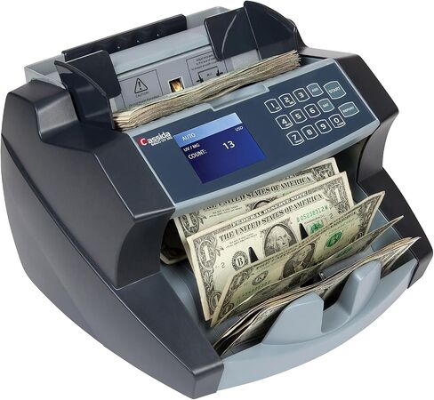 Cassida 6600 UV – USA Business Grade Money Counter with UV/IR Counterfeit Detection – Top Loading Bill Counting Machine w/ ValuCount™, Add and Batch Modes – Fast Counting Speed 1,400 Notes/Min in Saudi Arabia