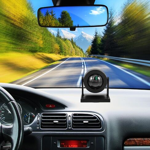 BESPORTBLE Car Compass Ball Shaped Compass Dashboard Vehicle Compass Supply Automotive Car Compass in Saudi Arabia