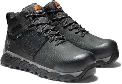 Timberland PRO Men's Ridgework Mid Composite Safety Toe Waterproof Industrial Hiker Work Boot, Black-2024 New, 12 in Saudi Arabia