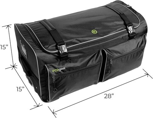 28" Dance Bag With Garment Rack, Rolling Luggage with In-line Wheels, Collapsible/Foldable Travel Bag for Easy-storage, Dance Duffel, Lightweight Aluminum Removable Costume Rack (Black/Gray) in Kuwait